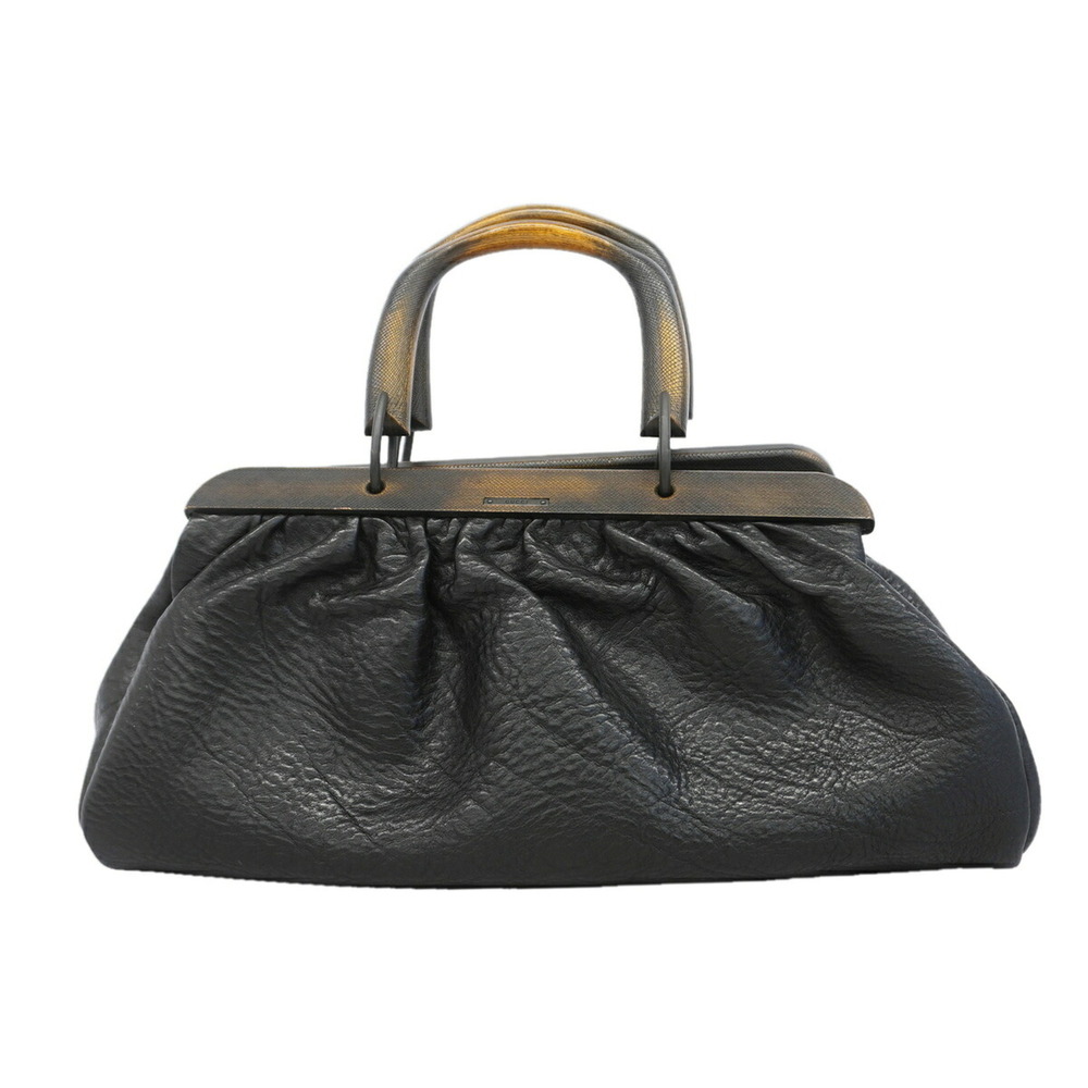 Gucci handbag 105377 Leather Black Women's